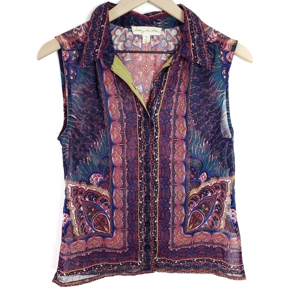 Urban Outfitters Tops - UO Staring at Stars Patterned Sleeveless Top